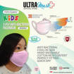 Picture of ULTRAMask (Official Store) K2 3-Ply Anti-Bacterial Mask (Assorted colours - Age 6 to 8) - (5 Piece Pack)