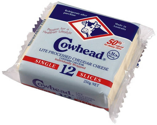 Picture of GB -S- CHEDDAR CHEESE SLICED "REDUCED FAT" (HALAL) *12 slices (250G)
