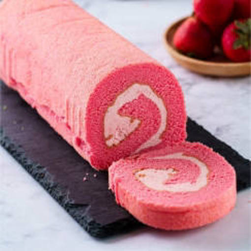 Picture of HH -C - SWISS ROLL STRAWBERRY 280GM (MIN ORDER 16 ROLLS)