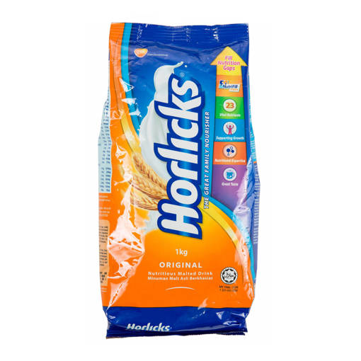Picture of GB -BP- HORLICKS INSTANT MALTED REFILL PACK (HALAL) (1KG PER PKT)