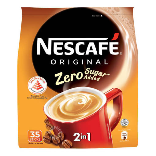 Picture of GB -BP- NESCAFE COFFEE 2-IN-1 ZERO SUGAR (35 STICK PER PACK)