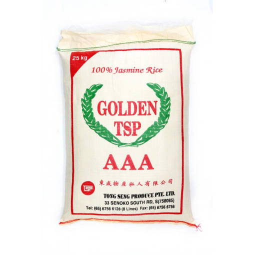 Picture of RC -R- GOLDEN TSP 100% JASMINE RICE AAA (25KG PER PKT)