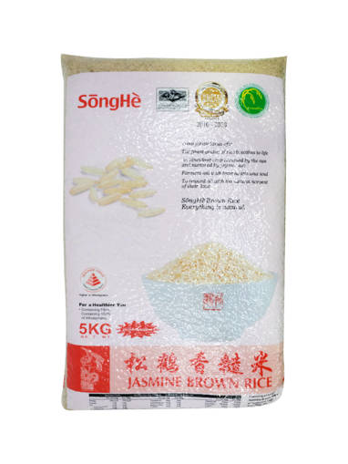 Picture of RICE JASMINE BROWN (4X5KG/PKT) SONG HE